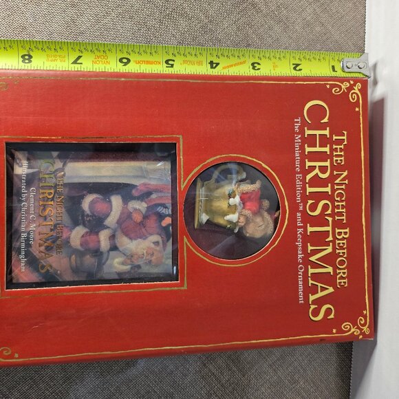 1998 The Night Before Christmas Miniature Edition And Keepsake Ornament - Picture 12 of 12